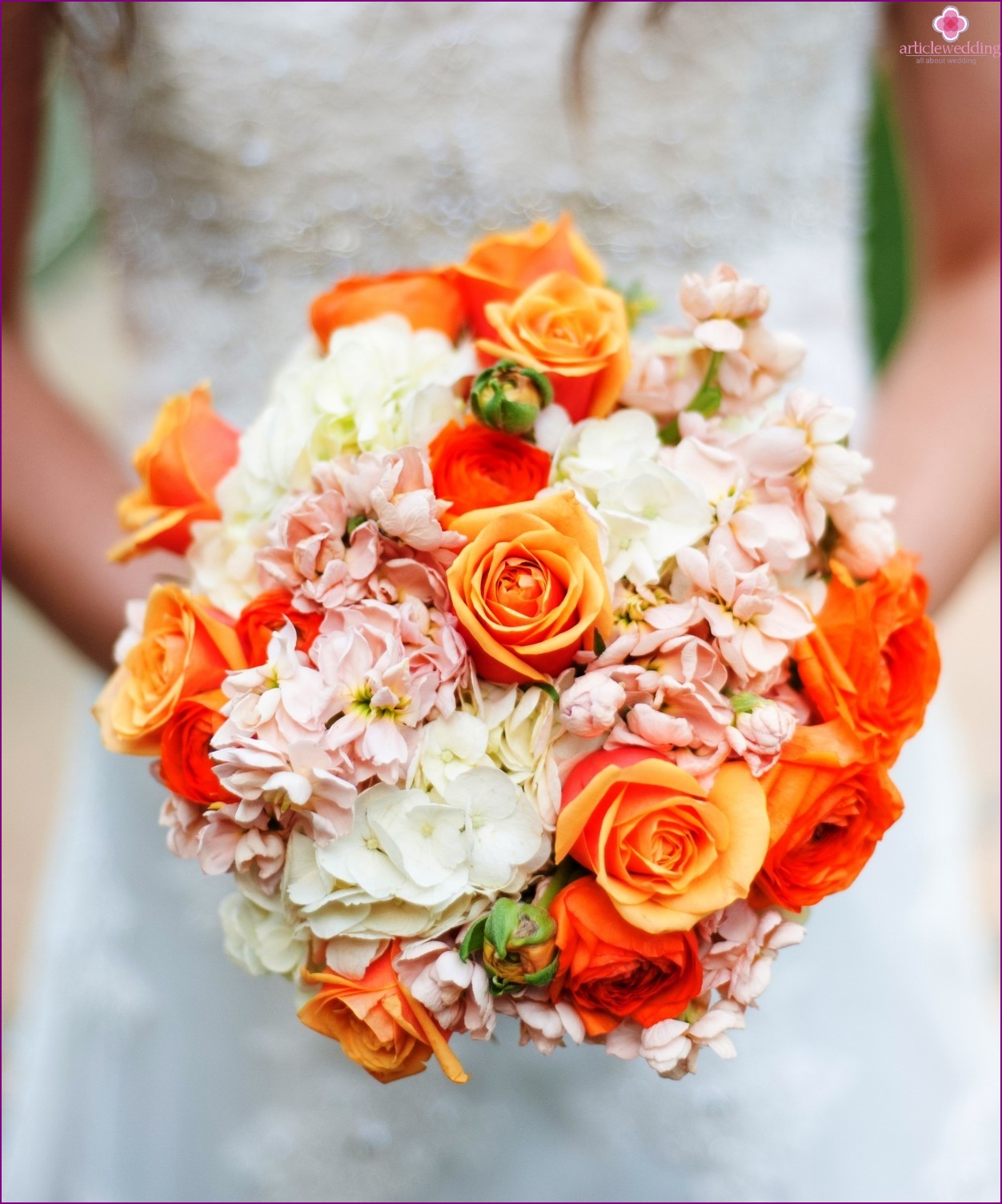 Tangerine wedding: positiviteit en vreugde