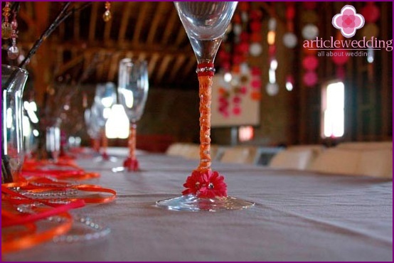 Ideen für eine orange Hochzeit