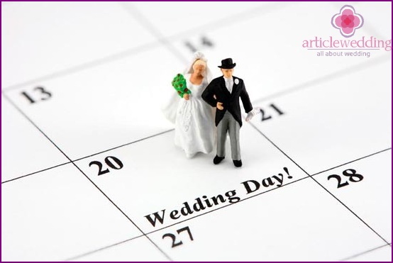 Individual approach to choosing a wedding date