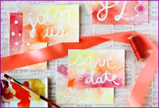 Wedding Date Cards