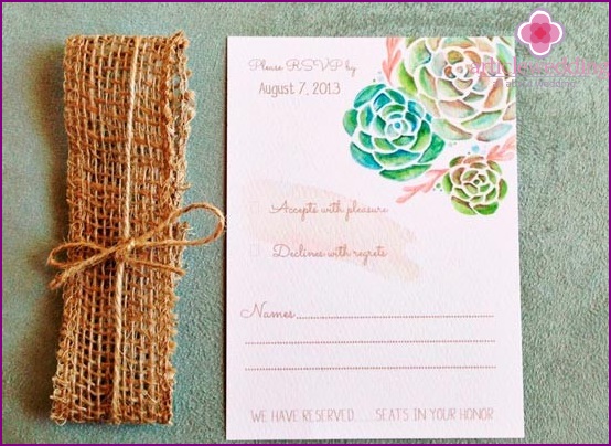 Watercolor invitation