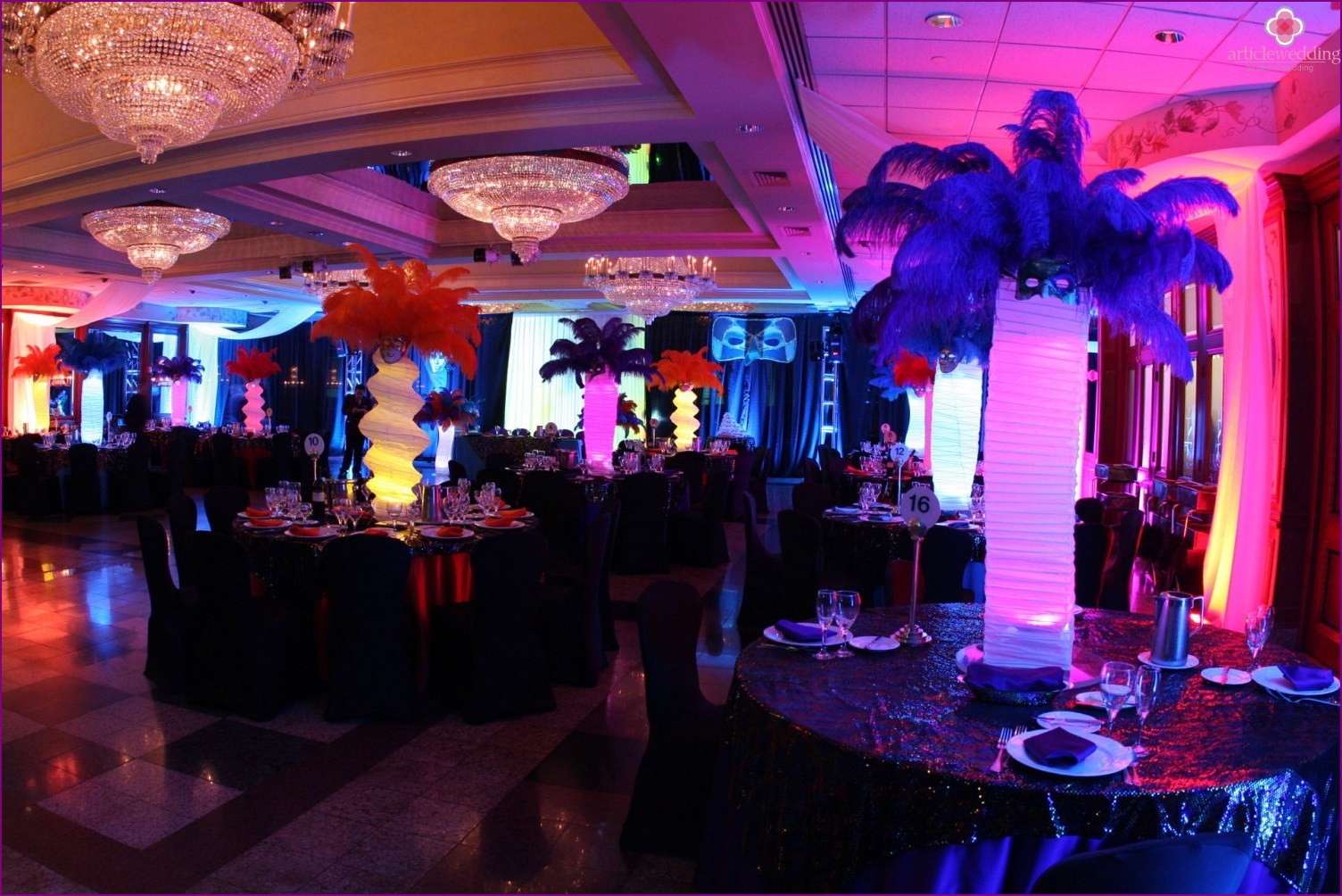 Masquerade Wedding Lighting