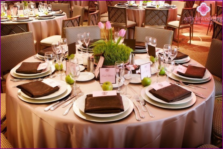 Solenne banchetto per un matrimonio di caffè