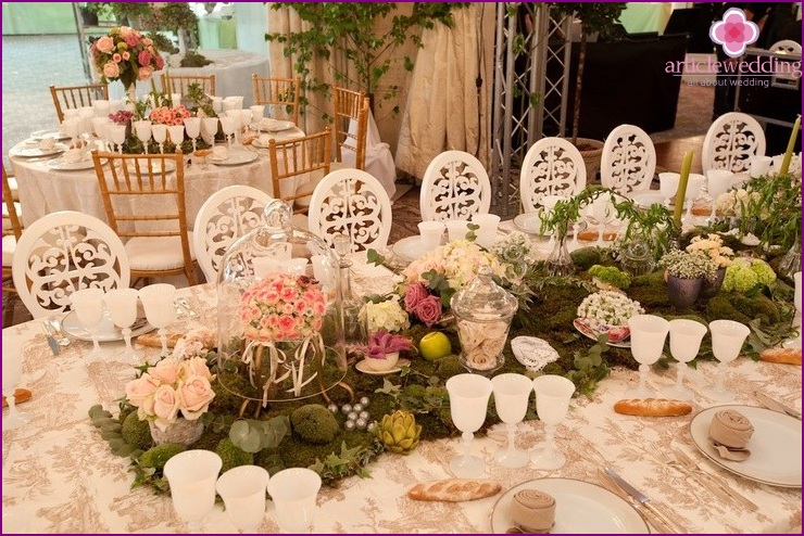 Decorazioni per matrimoni in stile francese