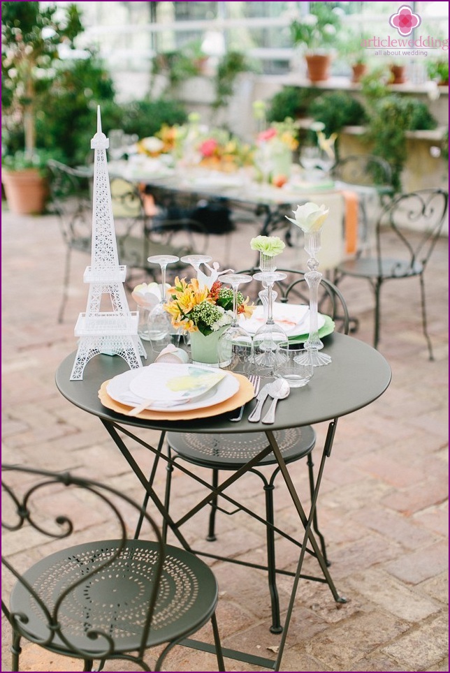 France style wedding decor