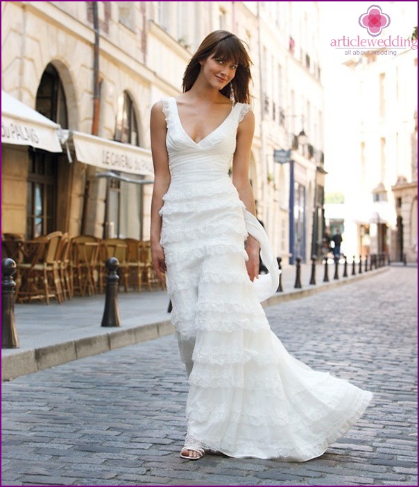 Sposa in stile francese