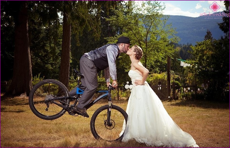 Matrimonio in bicicletta