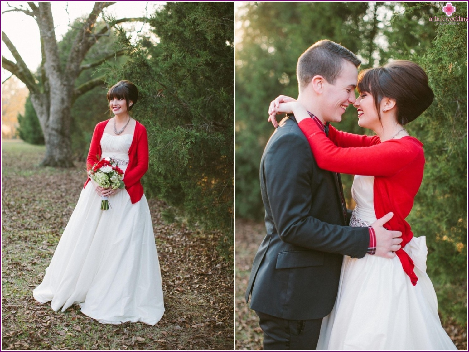 Cardigan in the image of a bride