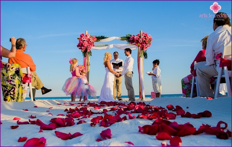 Mariage sur la plage