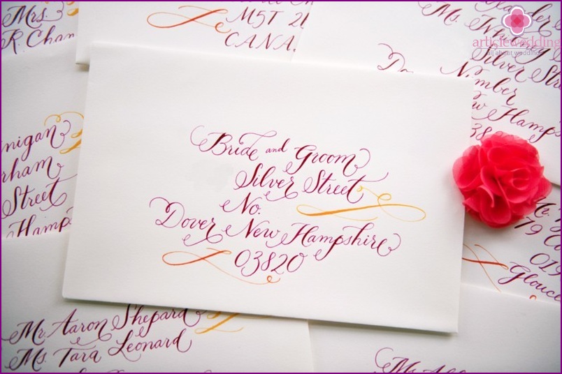 Invitations calligraphiques