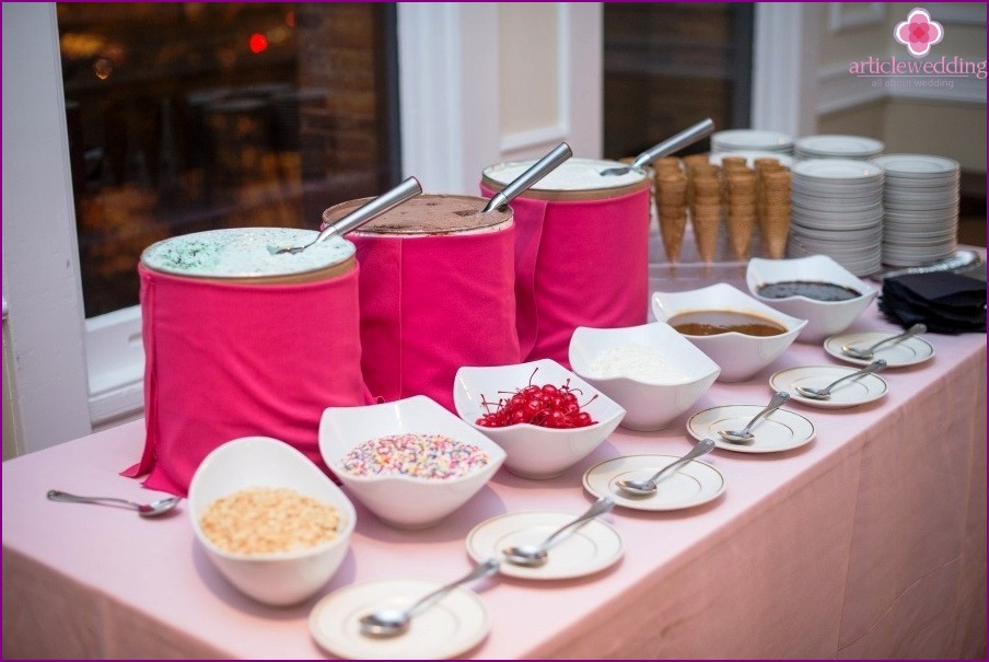 Helado para la boda