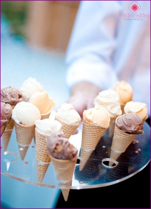 Ice cream for the wedding