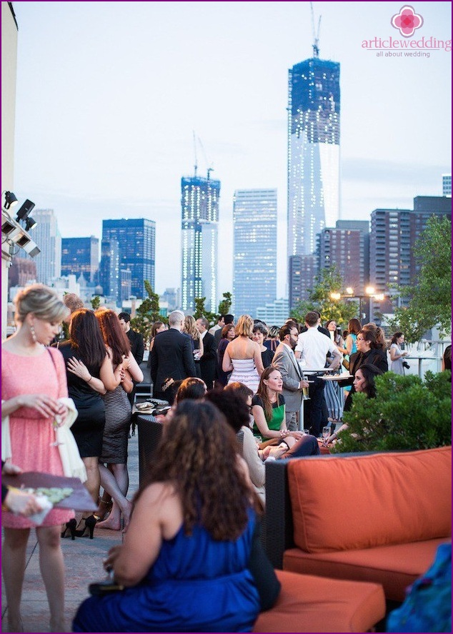 Rooftop wedding