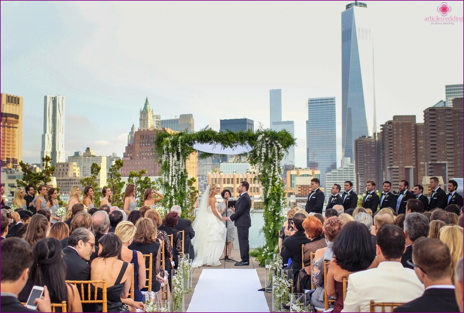 Rooftop wedding