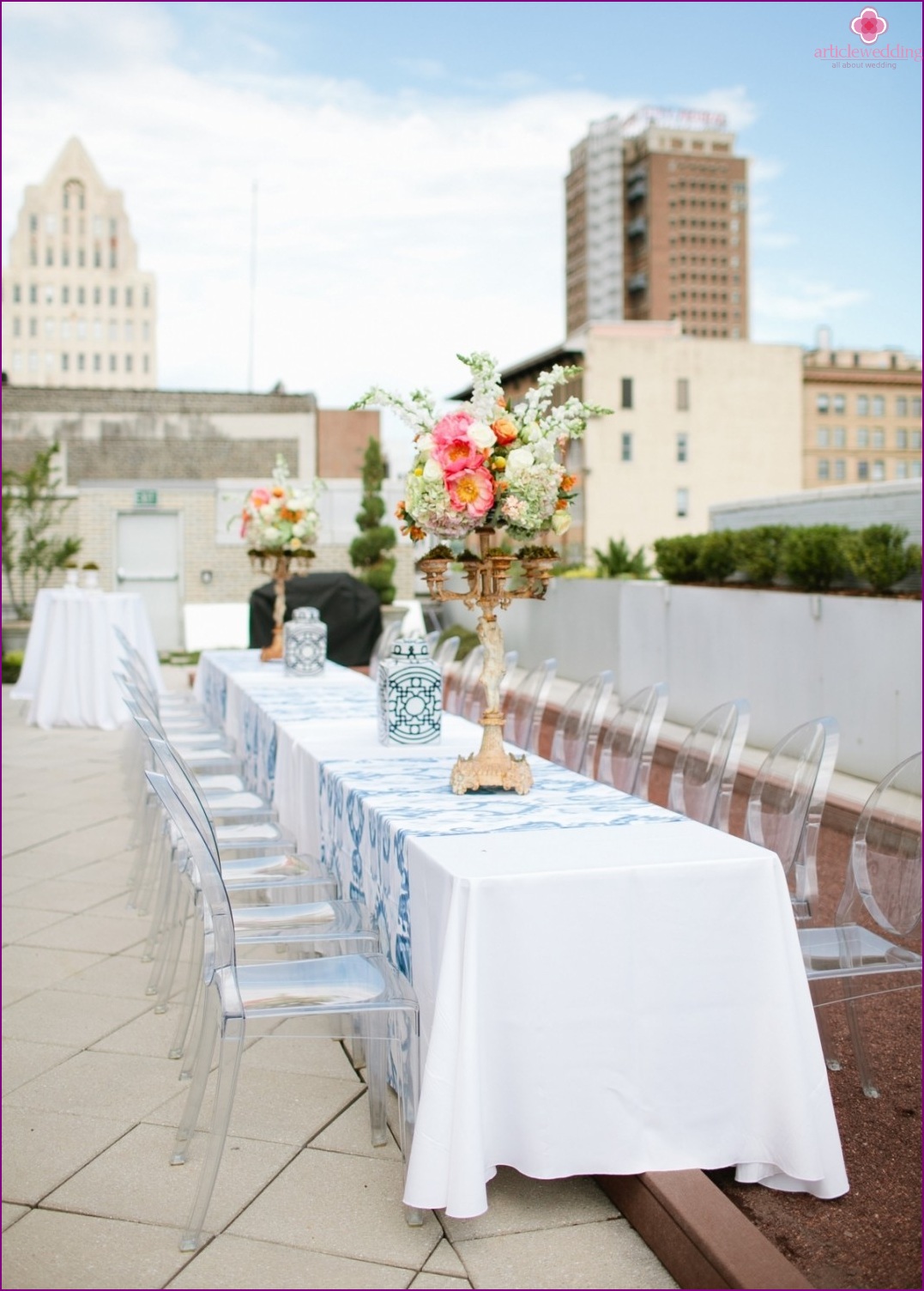 Roof wedding organization