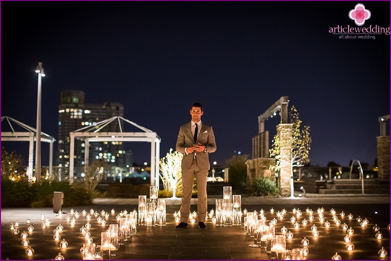 Iluminação casamento