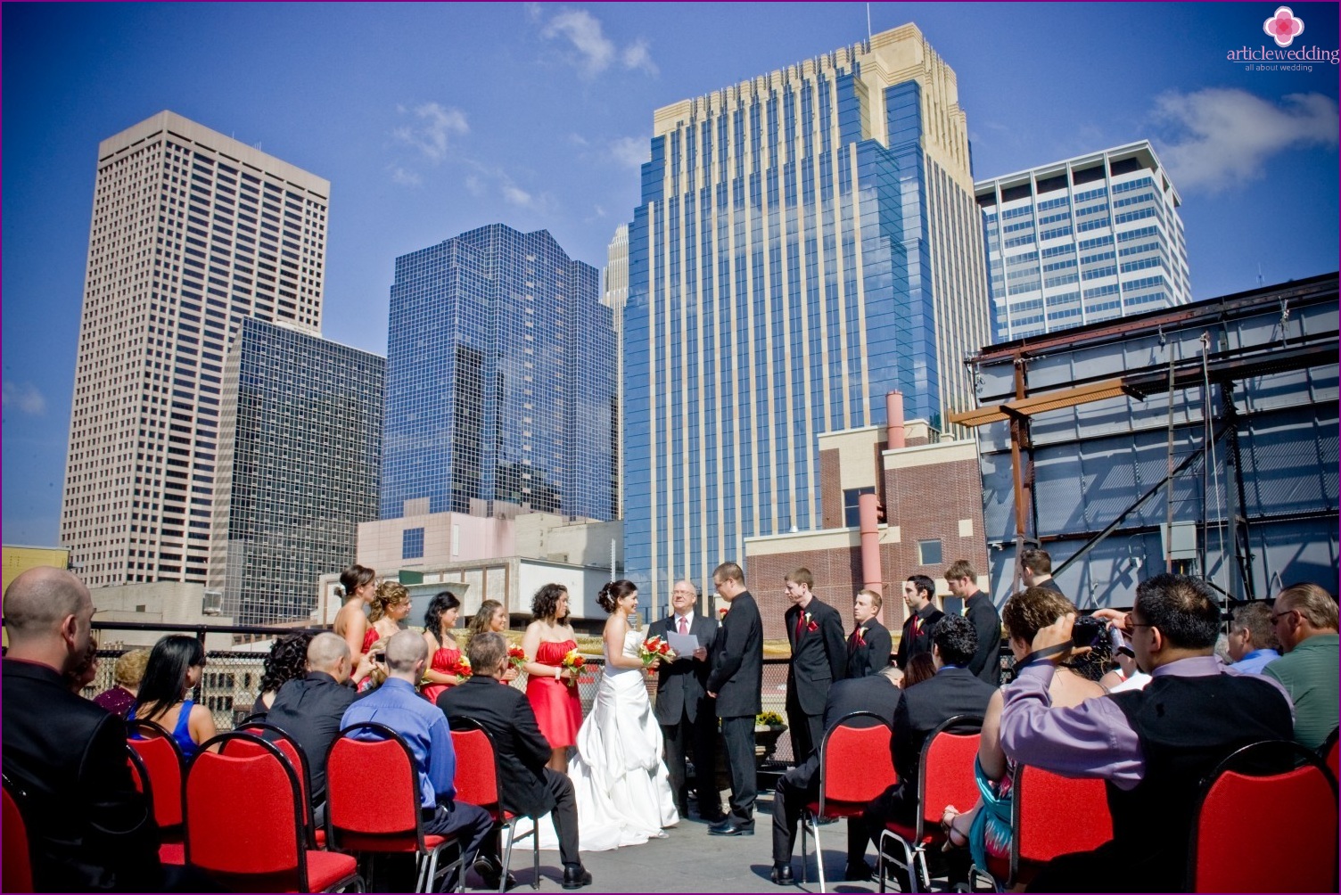 Rooftop wedding