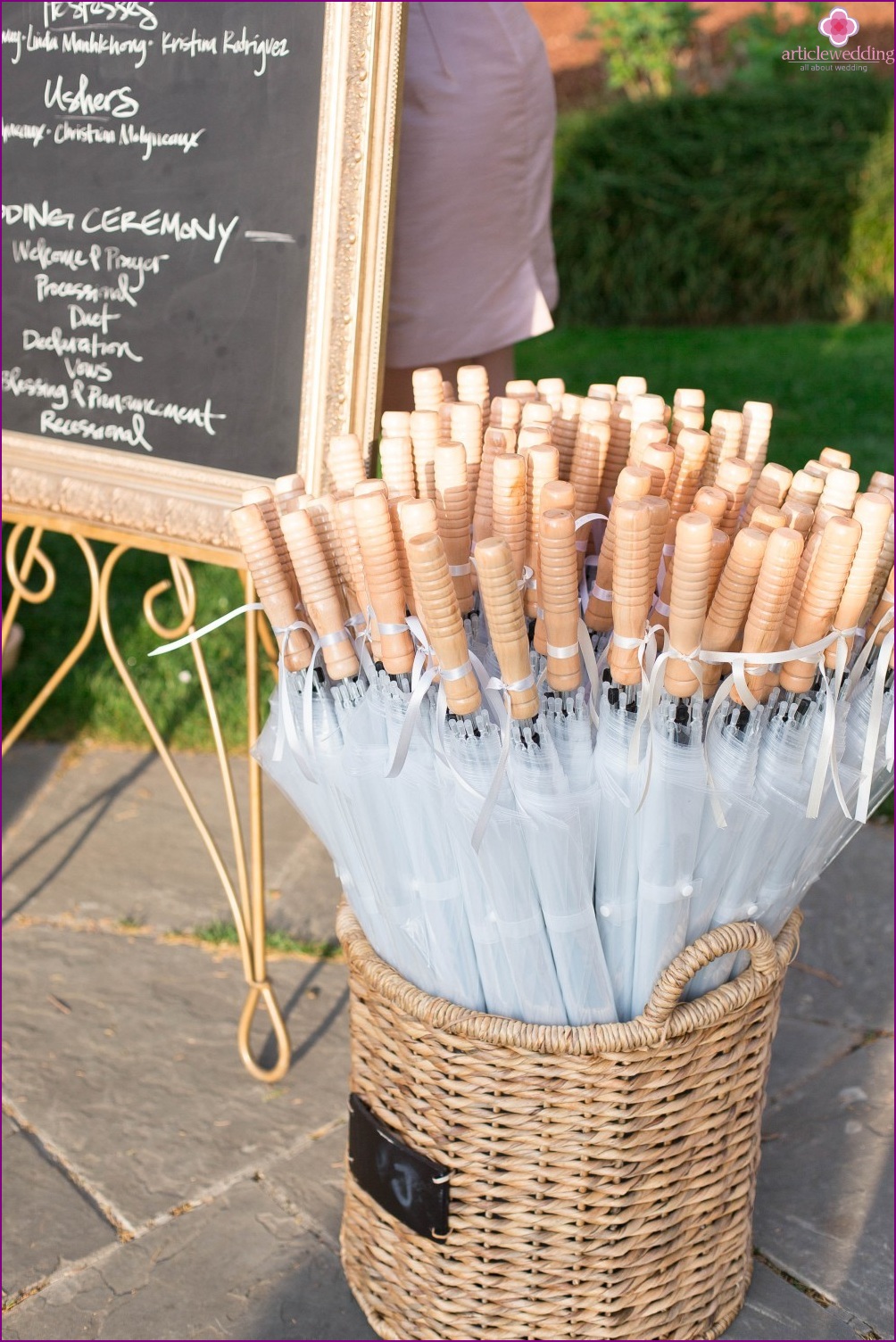 Umbrellas for guests