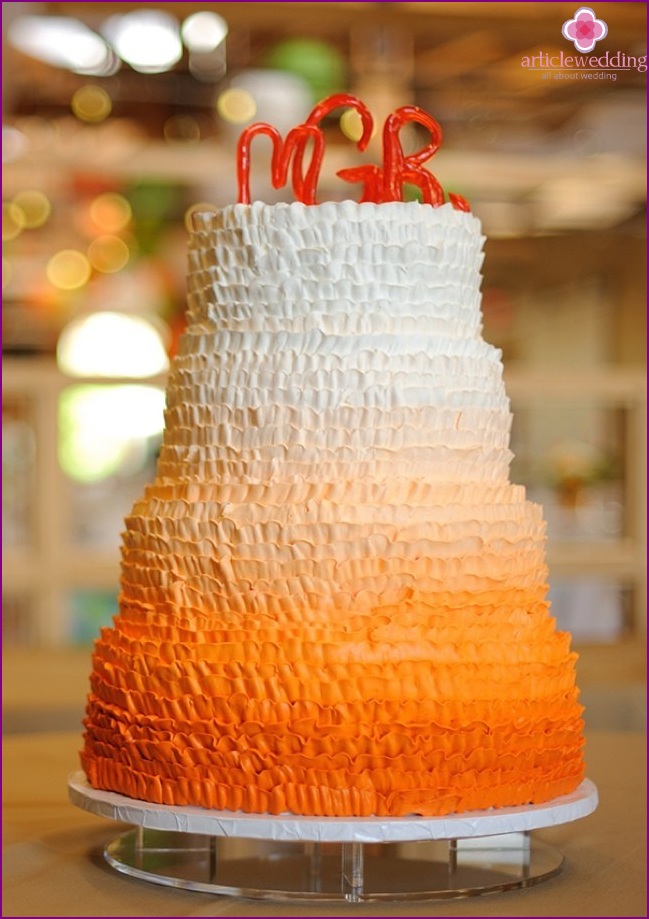 Corrugated cake