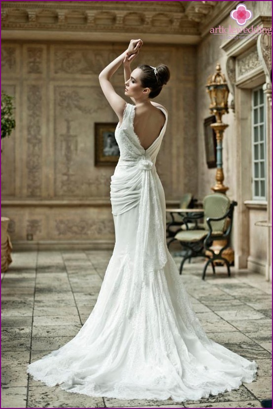 Robe de mariée dos nu classique