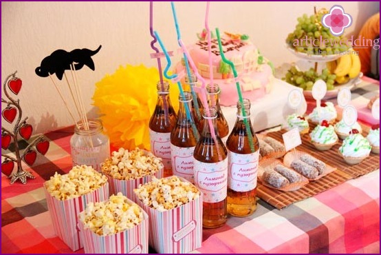 Decorazione per candy bar da sposa