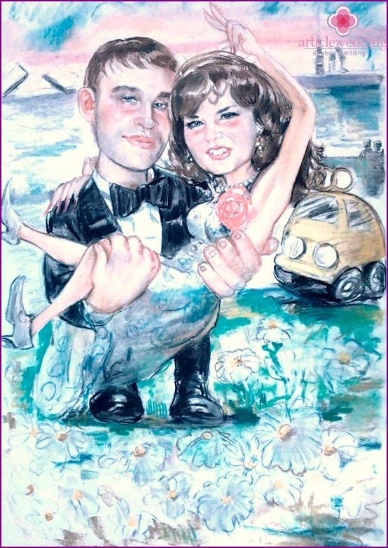 Caricature du mariage