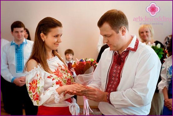Hochzeit im ukrainischen Stil