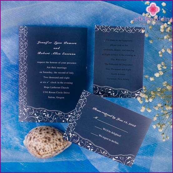 Wedding invitation