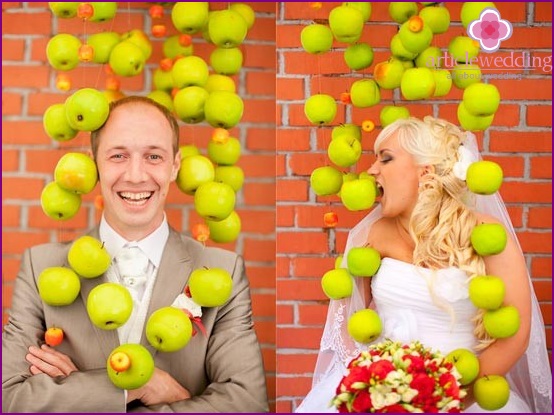 Fotoshoot met appels