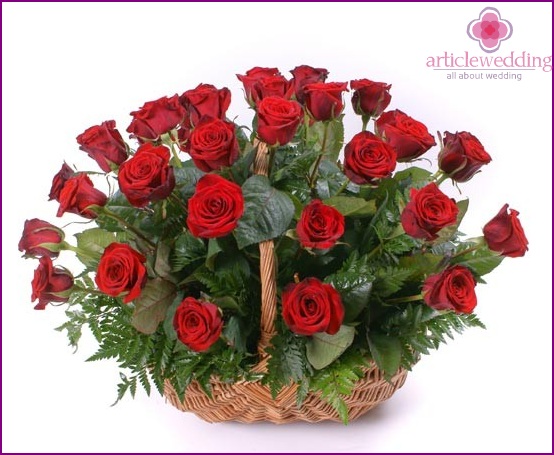 Bouquet of 35 roses