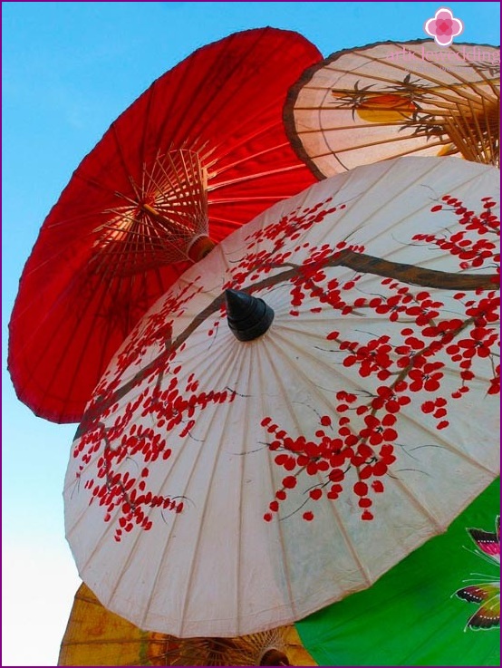 Guarda-chuva chinês para casamento