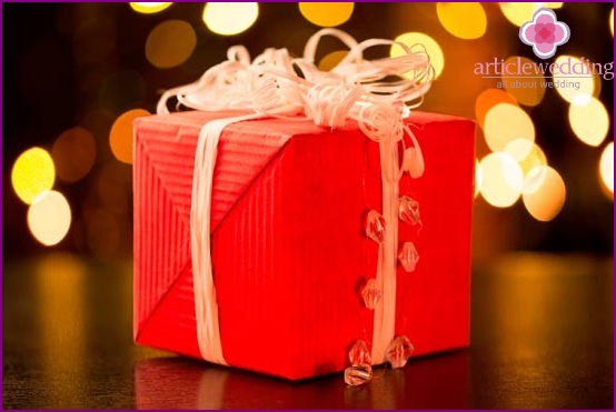 Gift in red packaging