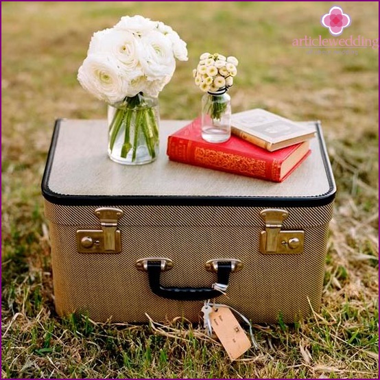 Wedding suitcase for money