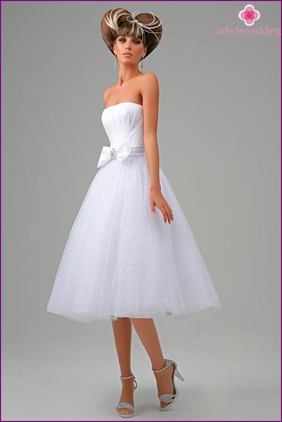 Robe de mariée de style années 60