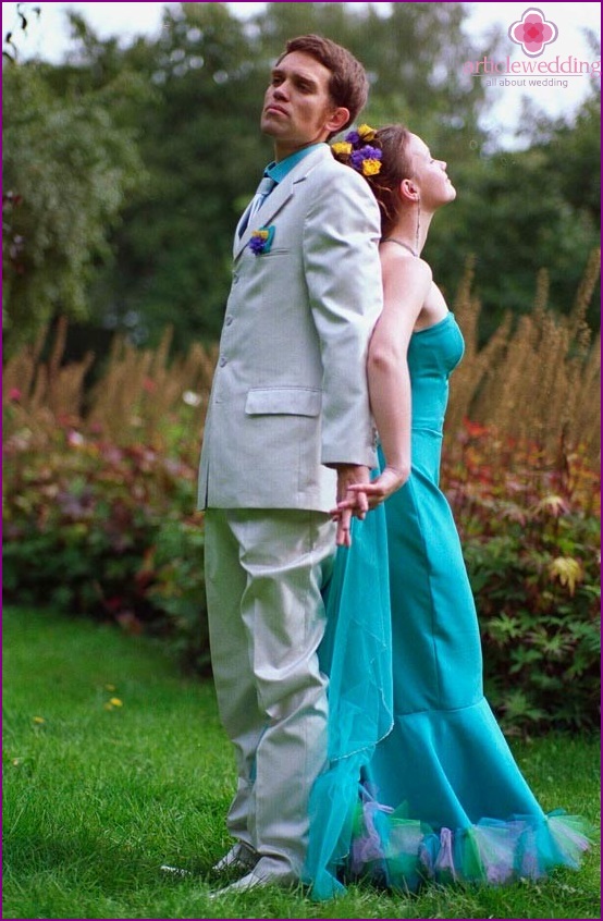 Turquoise Wedding Dress