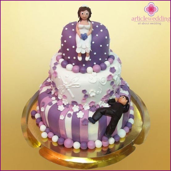 Lilac Wedding Cake