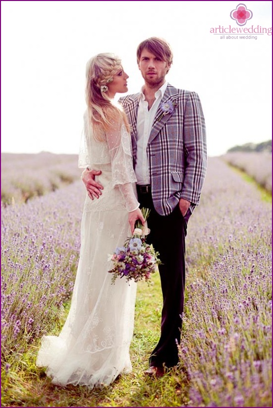 Provence style groom