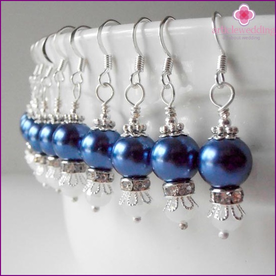 Blue earrings