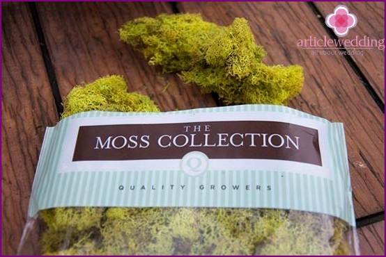 Moss for decoration