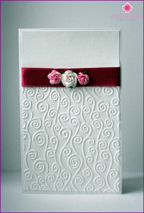 Wedding decorative card
