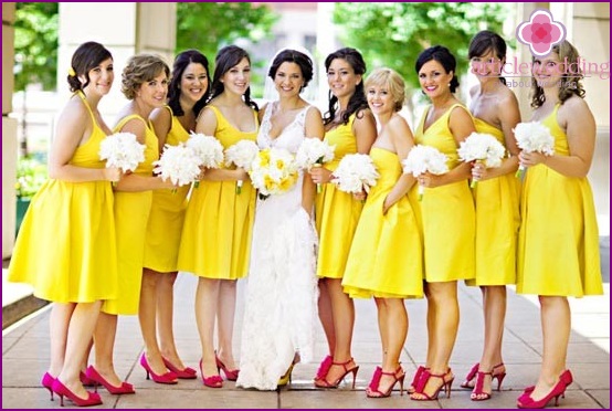 Gelb-gelbe Hochzeit