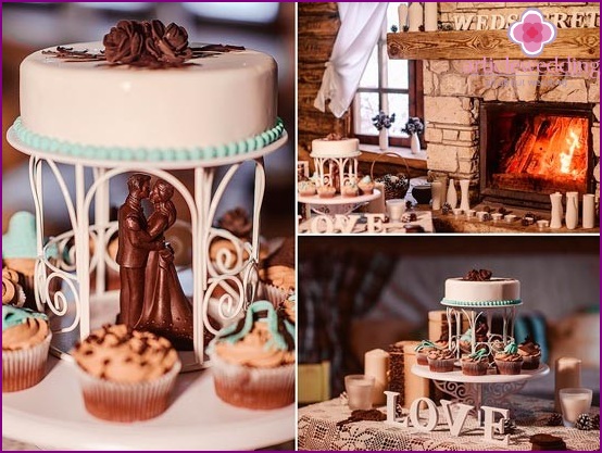 The nuances of decorating a chocolate wedding