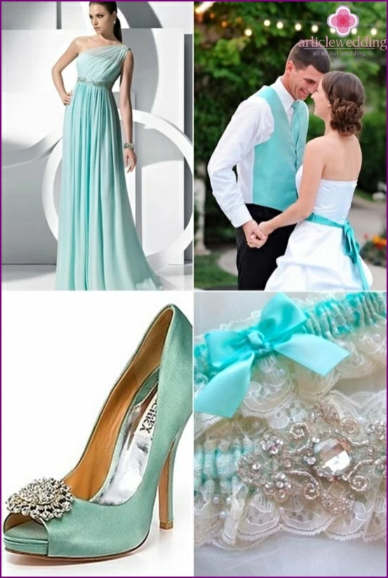 Color accents for newlyweds