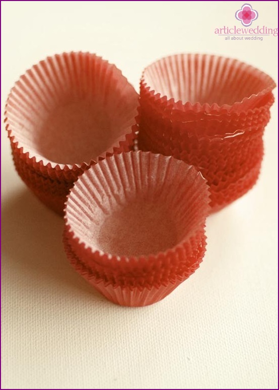 Készítsen cupcake formákat