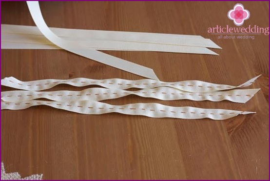 Several identical ribbons