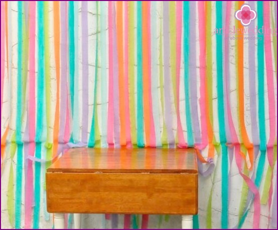 Colorful crepe paper background