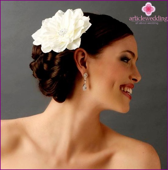 Accessory for bride hairstyle