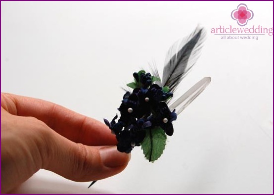 Boutonniere pronto con cristallo