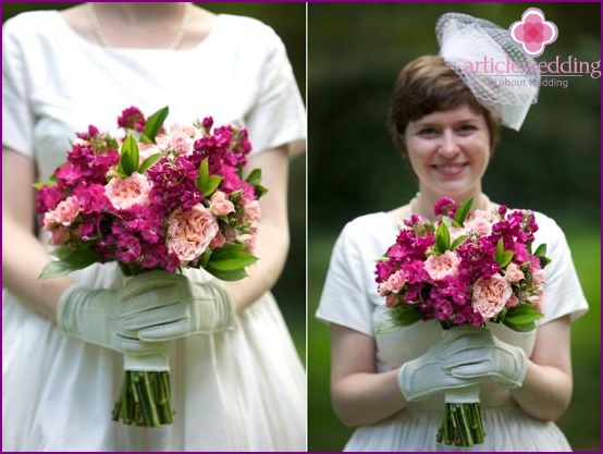 Delicate wedding look