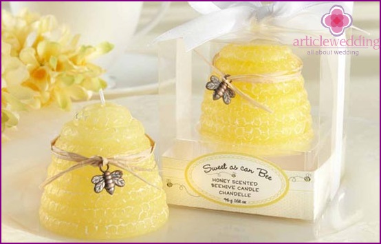 Beautiful candles as a gift